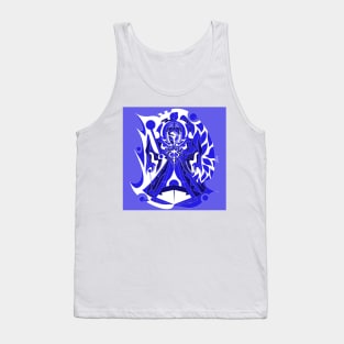 flatwoods in blue purple kaiju cryptid monster ecopop Tank Top